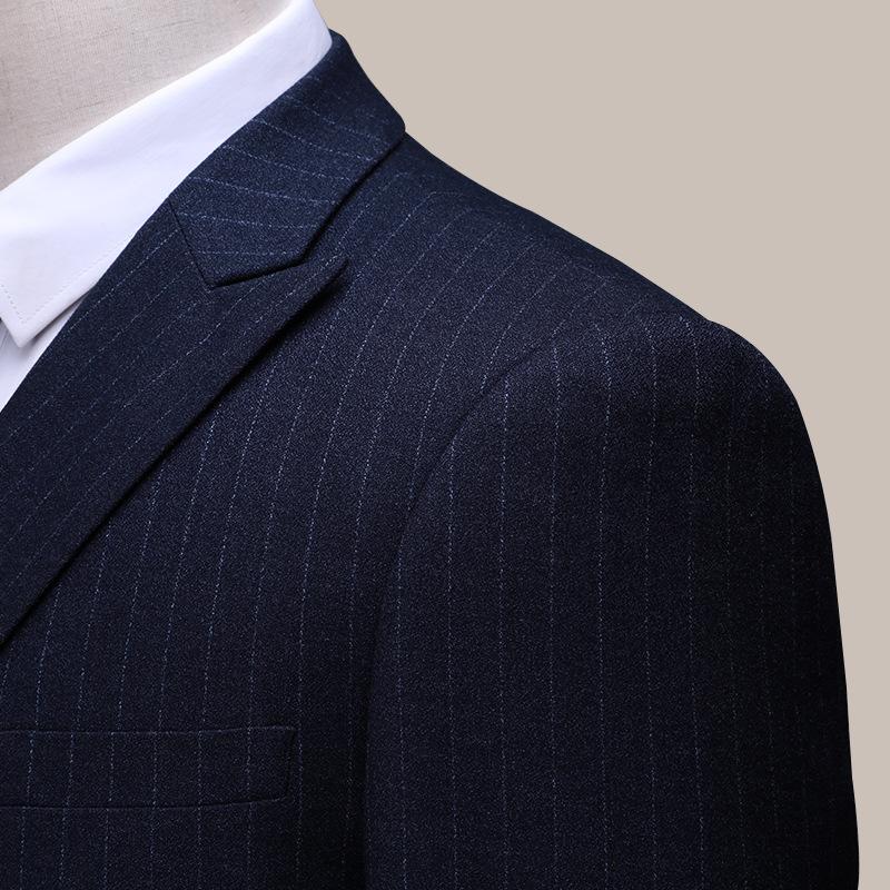 Navy Striped Suit