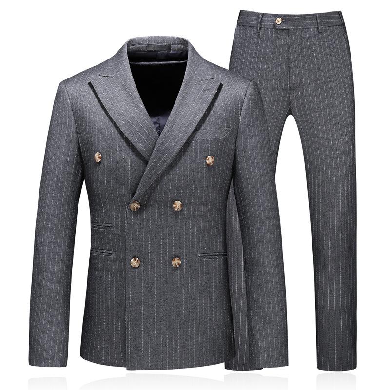 Subtile Striped Grey Suit