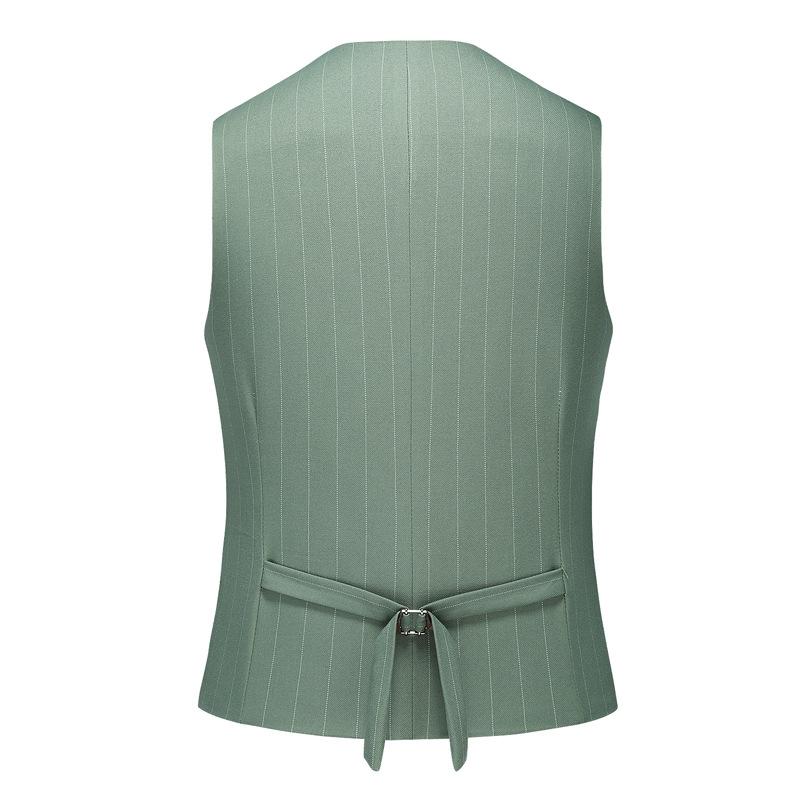  Subtile Striped Sage Green Suit vest