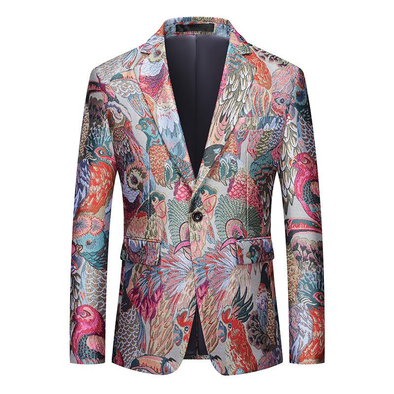 Peacock Jacquard Multi-color Jacket - 2