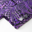 Blue Paisley Dark Purple Tuxedo - 5