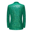 Green Sequin Tuxedo Back
