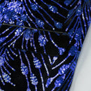 Blue Falling Stars sequin jacket - 3