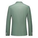  Subtile Striped Sage Green Suit back