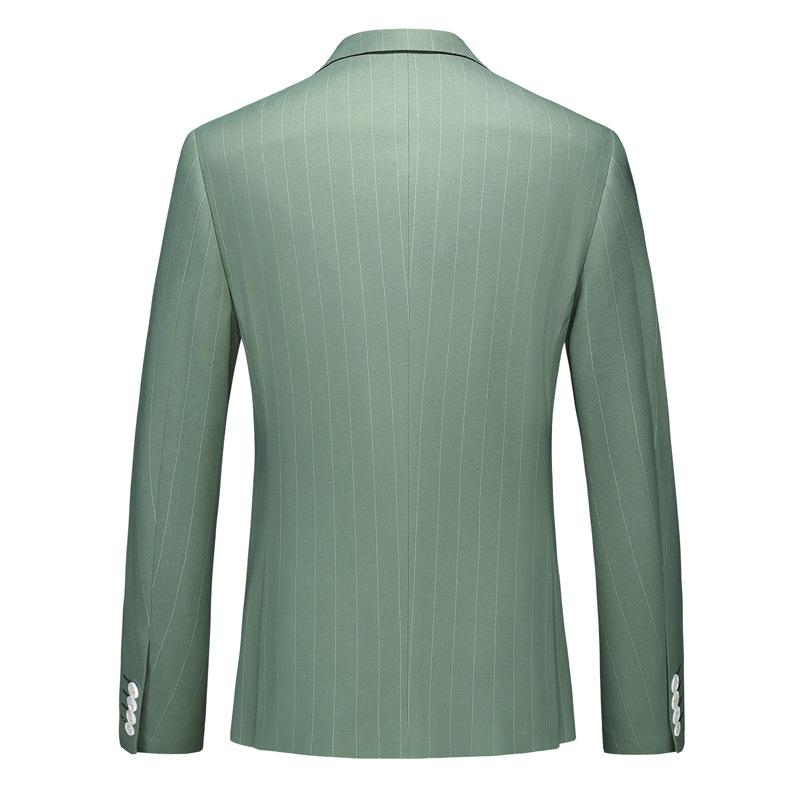  Subtile Striped Sage Green Suit back