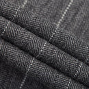 Costume 3 pièces slim à rayures pour homme gris clair