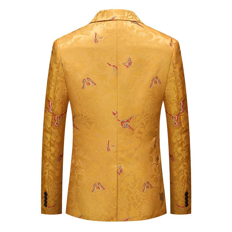 Butterfly Jacquard Yellow Jacket back