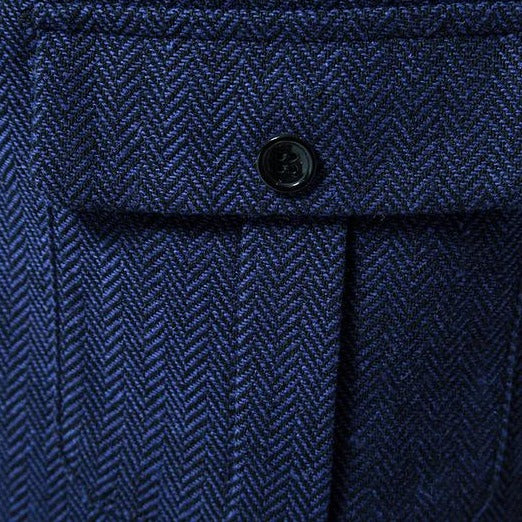 Men's Tweed Vintage Wedding Blue Vest