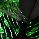 Green Falling Stars sequin jacket -1
