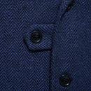 Men's Tweed Vintage Wedding Blue Vest