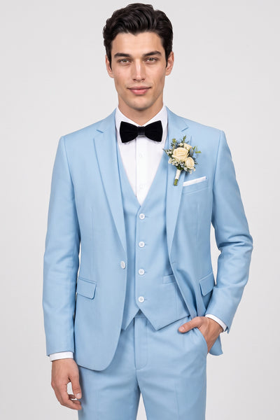 Men’s 3-Piece Classic All Blue Wedding Tuxedo