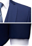 Men's Slim Fit Classic One Button Navy Blazer