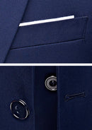 Men's Slim Fit Classic One Button Navy Blazer