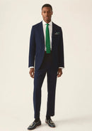 Costume classique 3 pièces bleu marine pour homme, un bouton