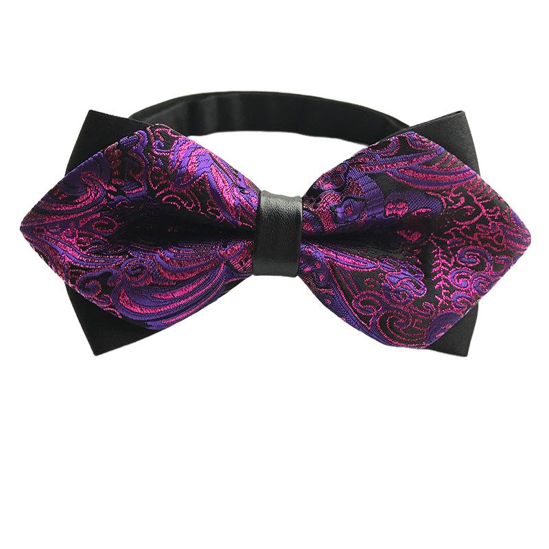 Men's Sharp Angled Bow Tie Collection 14 Color