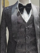 Black Rose Statement Tuxedo (3-Piece)