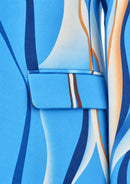 Men’s 2-Piece Baby Blue Abstract Print Suit Set