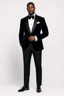 Men's Luxurious Velvet Black Tuxedo
