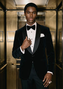 Men's Luxurious Velvet Black Tuxedo