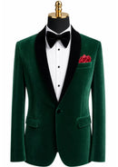 Men's Emerald Green Tuxedo Luxurious Velvet