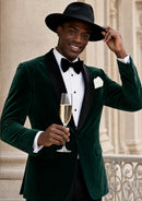 Men's Emerald Green Tuxedo Luxurious Velvet