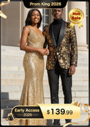 Men's Sequin Tuxedo Golden Falling Stars