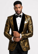 Gold Paisley & Black Velvet Dinner Jacket