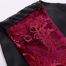 Men's Metallic Printed Vest Red - www.tuxedoaction.com