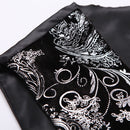 Men's Metallic Printed Vest Black - www.tuxedoaction.com
