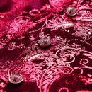 Men's Metallic Printed Vest Red - www.tuxedoaction.com