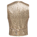Men's Sequin Fashion Vest Gold - www.tuxedoaction.com