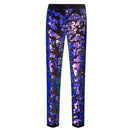 【Combinaison spéciale】Pantalon brodé de luxe brillant pour homme, violet