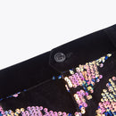 【Combinaison spéciale】Pantalon brodé de luxe brillant pour homme, violet