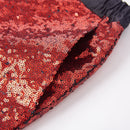 Men's Shiny Luxury Embroidery Pants Red Gold