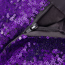 Men's Shiny Luxury Embroidery Pants Purple Black