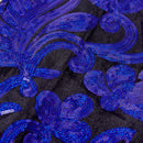 Men's Shiny Luxury Embroidery Pants Blue