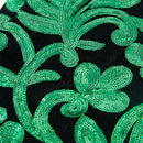 Pantalon de luxe brillant brodé pour homme, vert