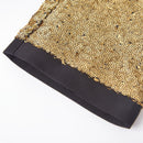 Men's Shiny Luxury Embroidery Pants Green Gold