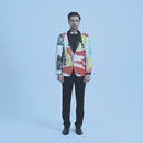 Veste brodée à paillettes pour homme, motif graffiti, portrait