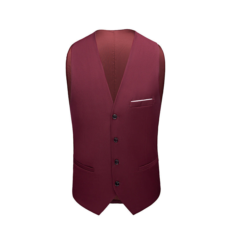 Burgundy Prom Suit vest
