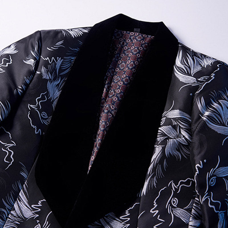 Embroidery Black Suit details - 3