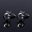 French Metal Knotted Cufflinks - www.tuxedoaction.com