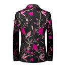 Magenta Embroidery Suit - Back