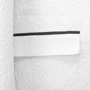 Jacquard Floral White Suit details - 2