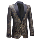 Leopard Black Dinner Jacket details