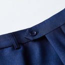 Men's 3-Piece Classic Navy Blue Wedding Suit