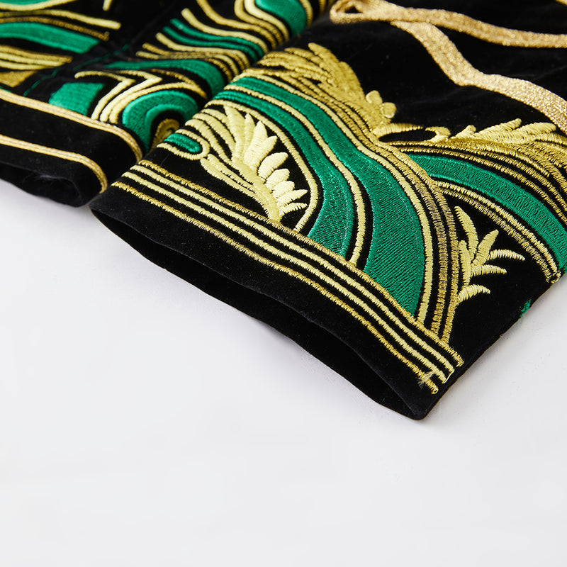 black embroidered tuxedo details - 6