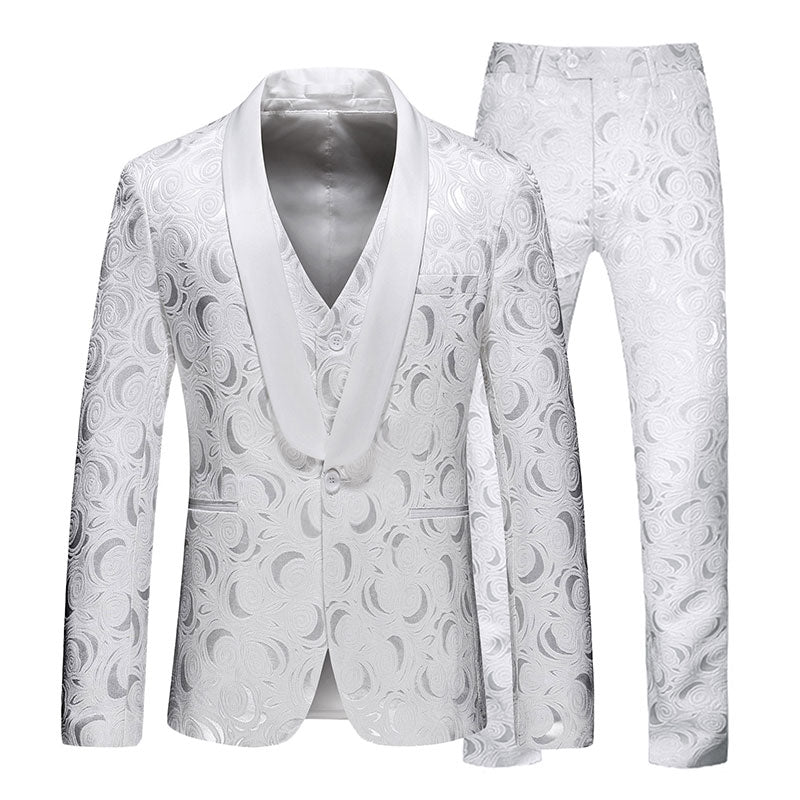 white wedding suits