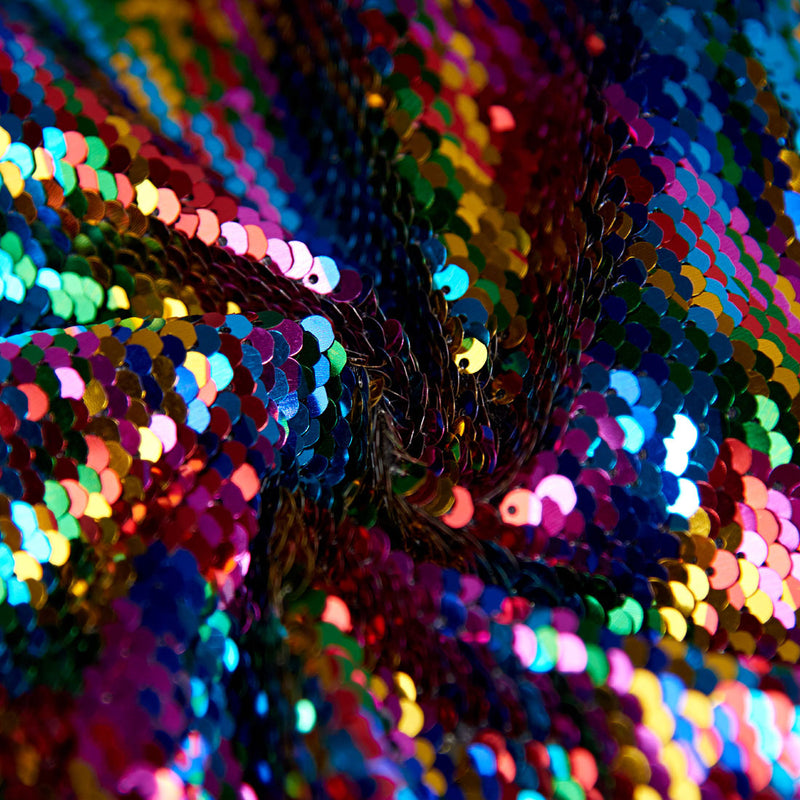 sequin rainbow tuxedo fabric