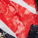 graffiti printed tri-color jacket details - 3